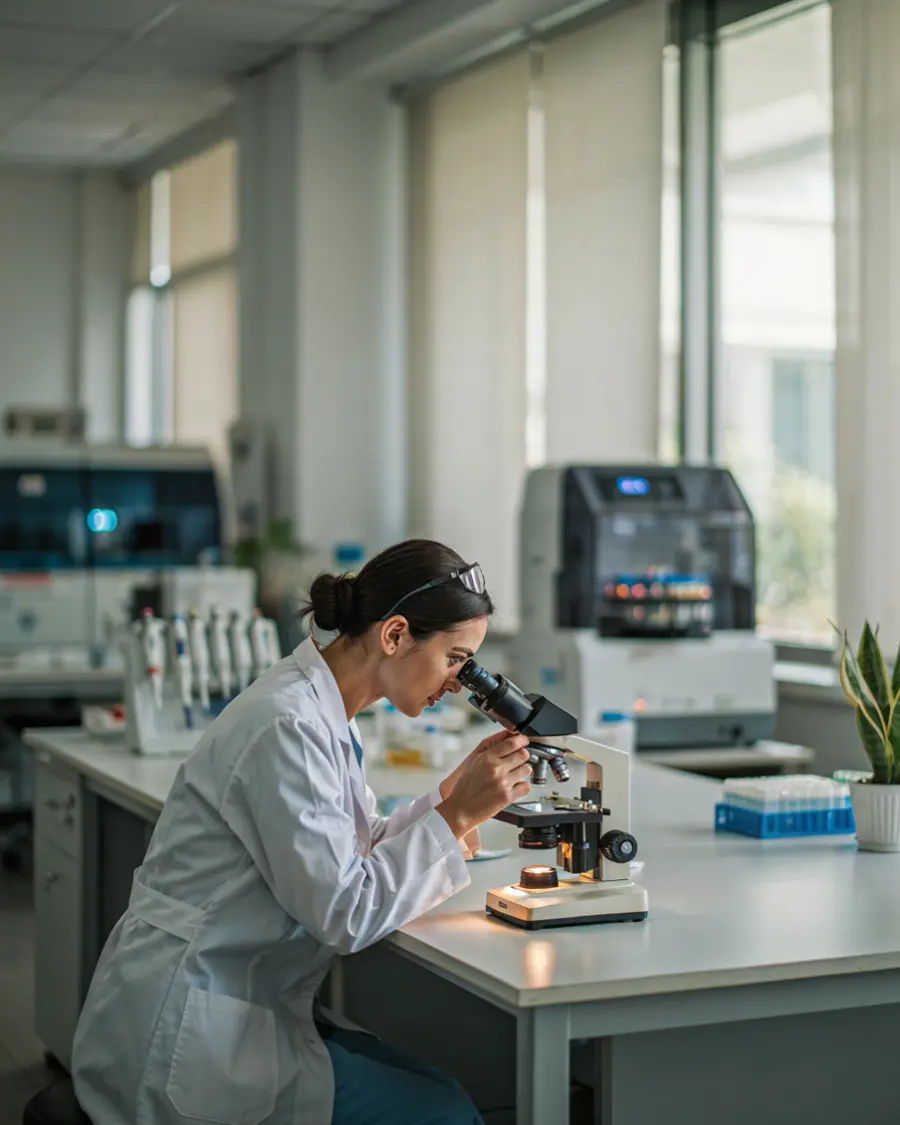Specialist într-un laborator medical